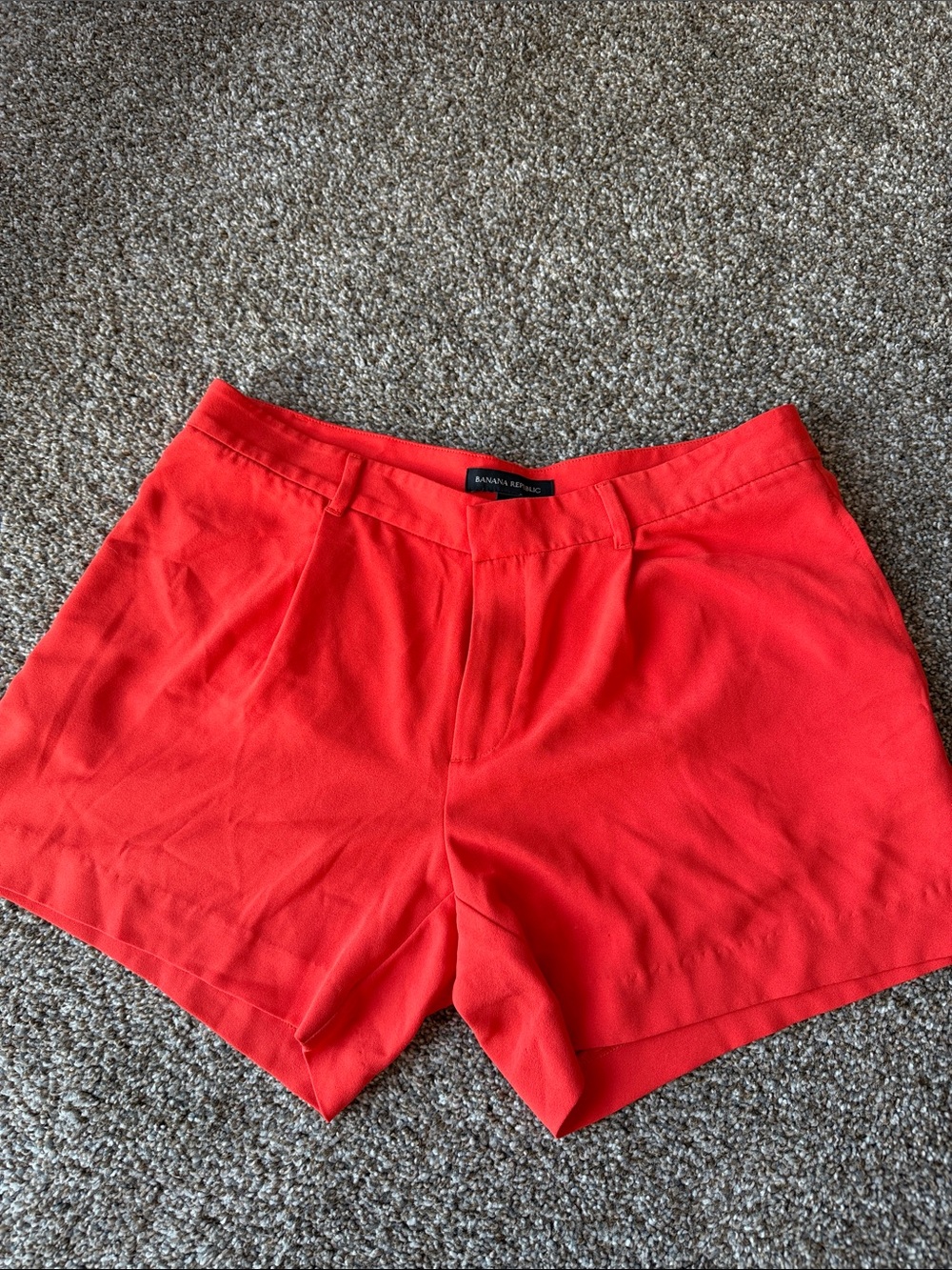 Banana Republic Women's Bright Red Tailored Shorts